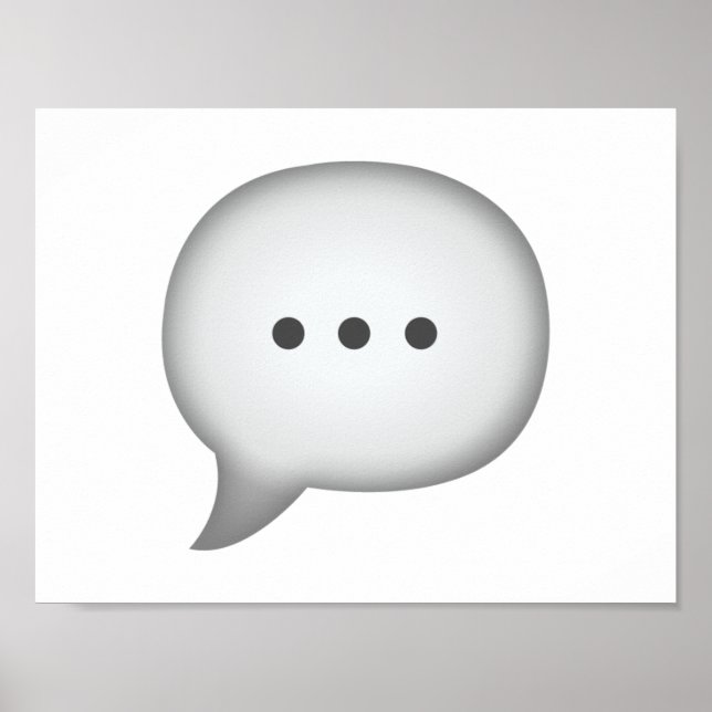 Poster Bulle vocale - Emoji (Devant)