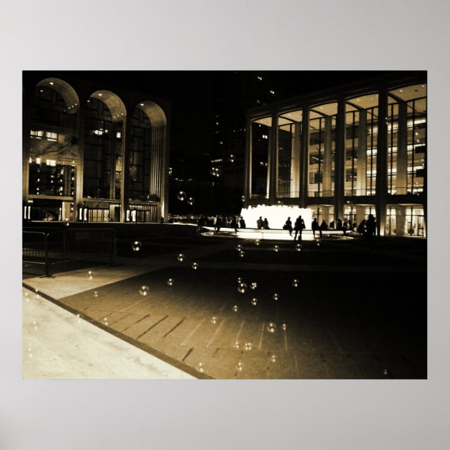 Poster Bulles à Lincoln Center, toutes tailles (Devant)