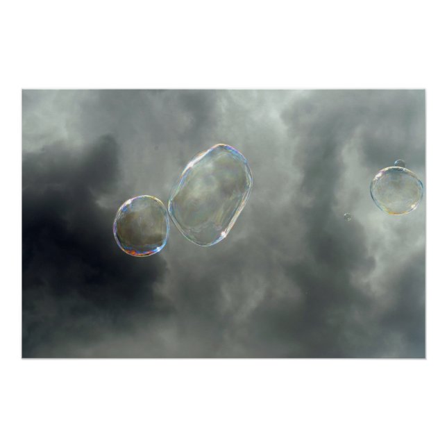 Poster Bulles Abstraites (Devant)