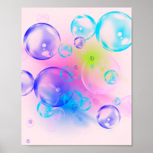 Poster BULLES - Bulles Colorées Pour Enfants -