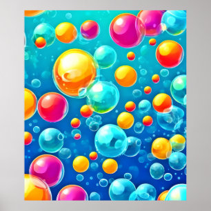 Poster Bulles de délice pop