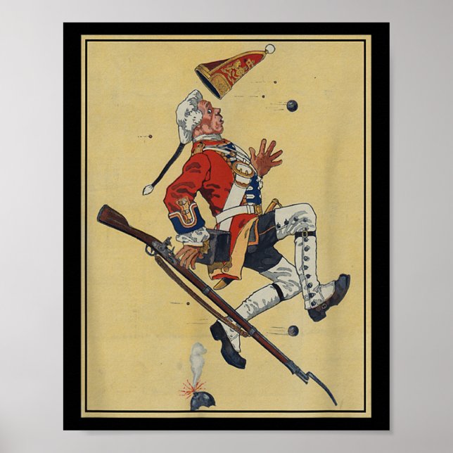 Poster Bulles de Dodges du soldat britannique Redcoat - A (Devant)