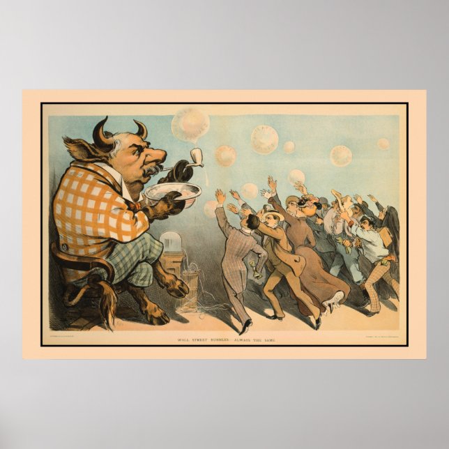 Poster Bulles de rue murales, toujours la même (Devant)