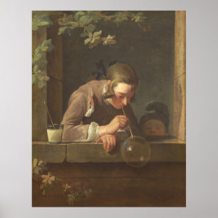 Poster Bulles de savon - Jean-Siméon Chardin Beaux-Arts