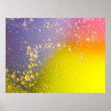 Bulles de soda flottantes Fond coloré Abstrait