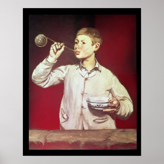 Poster Bulles de soufflage de garçon, 1867-69 (Devant)