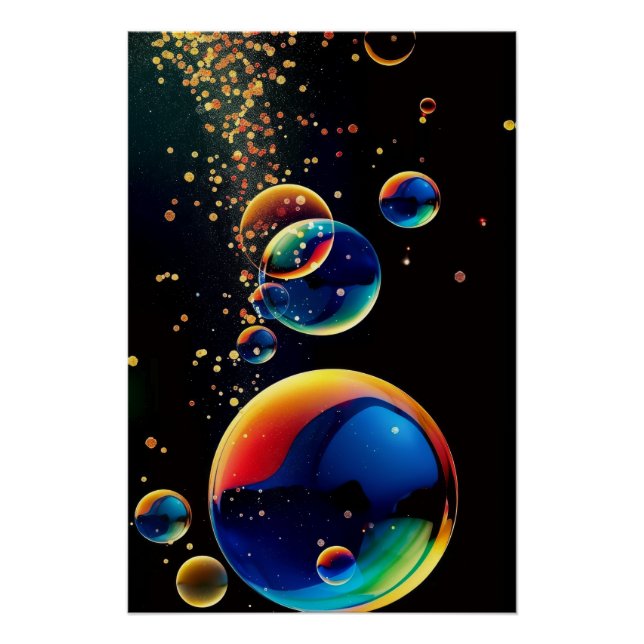 Poster Bulles éclatantes (Devant)