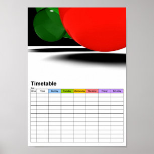 Poster Bulles / Horaire