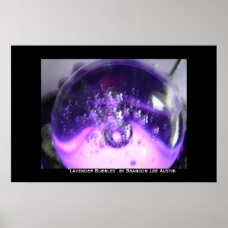 Poster Bulles Lavendar