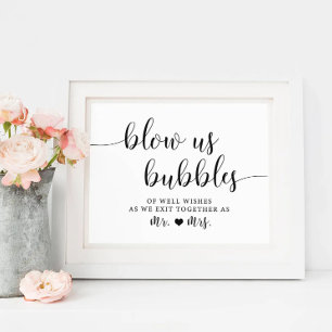 Poster Bulles Mariages rustiques Envoyer Désactiver