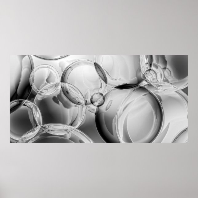Poster Bulles noires (Devant)