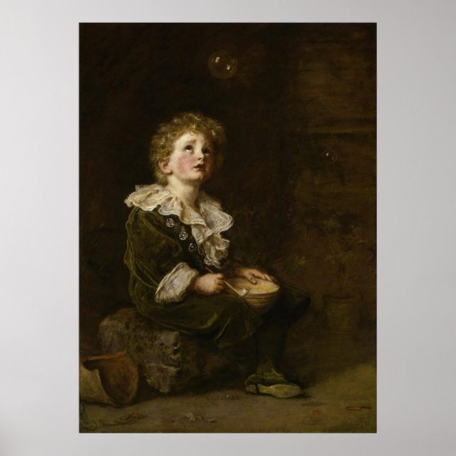 Poster Bulles par John Everett Millais (Devant)