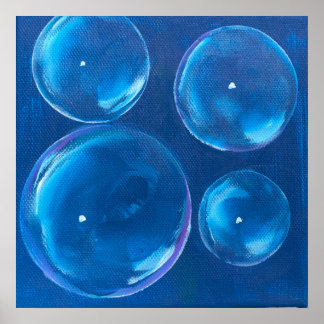 Poster Bulles Tourbillonnantes