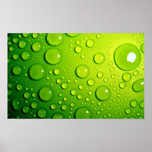 Poster Bulles vertes (Devant)