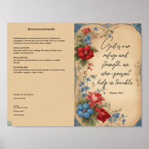 Poster Bulletin Eglise