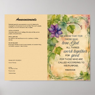 Poster Bulletin Eglise