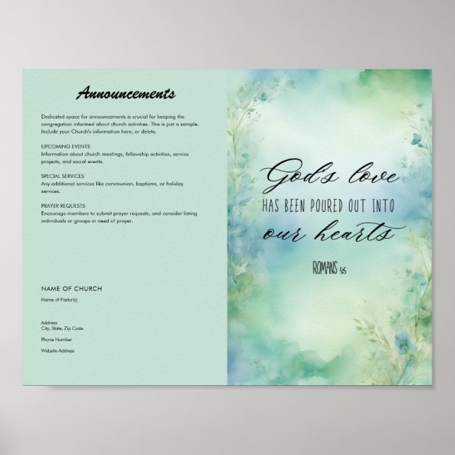 Poster Bulletin Eglise (Devant)