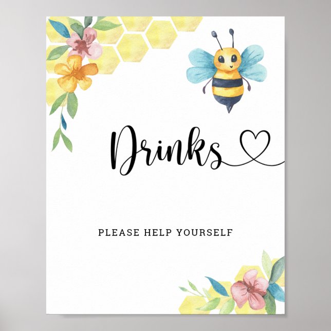 Poster Bumble Bee - Boissons vous aider (Devant)