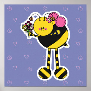 Poster Bumble Bee, fille mignonne