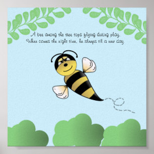 Poster Bumble Bee Nursery ou Children's