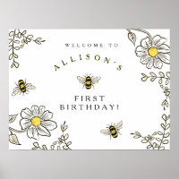Bumble Bee Welcome for Bumble Bee Birthday