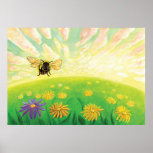 Poster Bumblebee sur l'Horizon