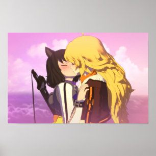 Poster Bumbleby Kiss Yang Xiao Long et Blake Belladonna