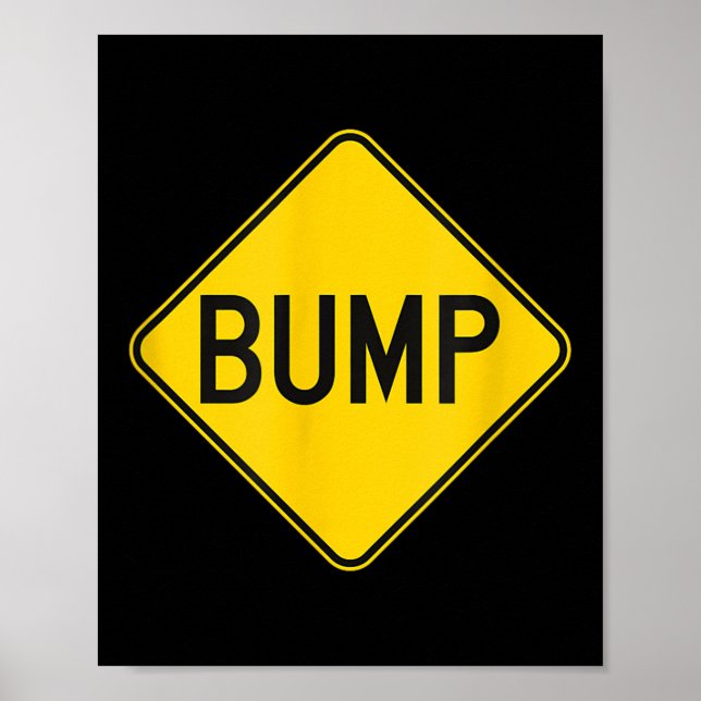 Poster Bump Ahead Mother To Be Cute New Moms Women  (Devant)