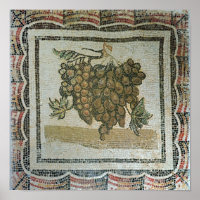 Bunch de raisins blancs, mosaïque romaine