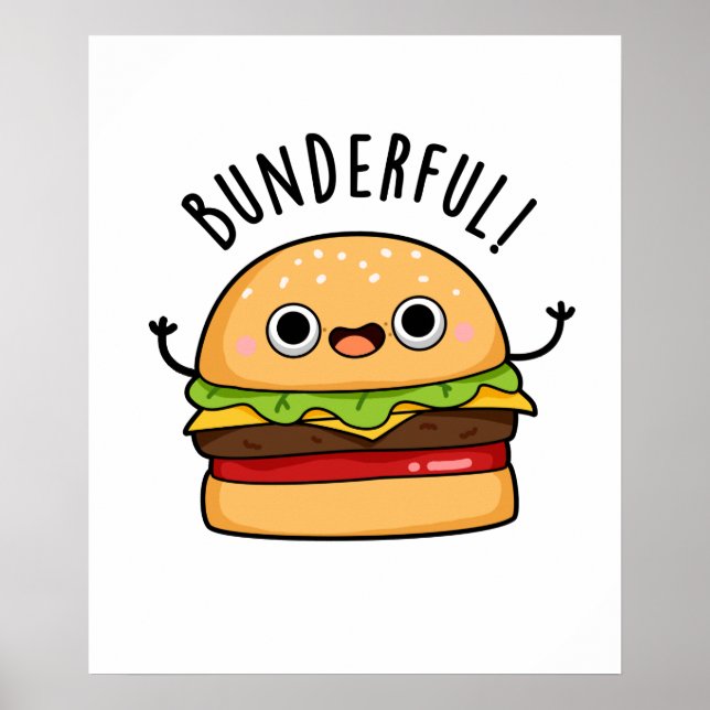 Poster Bunderny Burger Bun Pun (Devant)