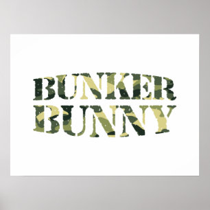 POSTER BUNKER BUNNY CAMO / CAMOUFLAGE