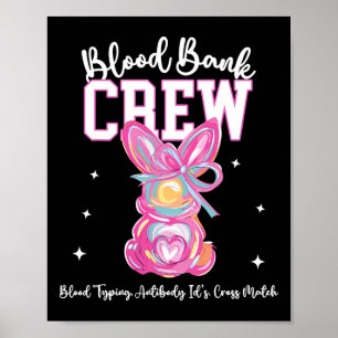 Poster Bunny Bow Sang de Pâques Bynk Équipage Médicale La