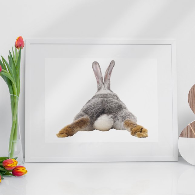 Poster Bunny Butt Rabbit Bubble Nursery Enfant (Créateur téléchargé)