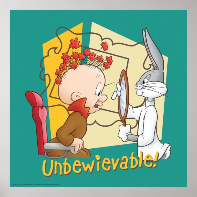 Poster BUNNY™ et Elmer Fudd "Unbewievable" Barber BUGS (Devant)