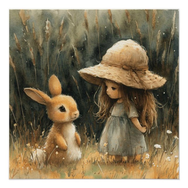 Poster Bunny Joy : Un peu de fantaisie lapin (Devant)