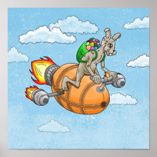 Poster Bunny Rocket