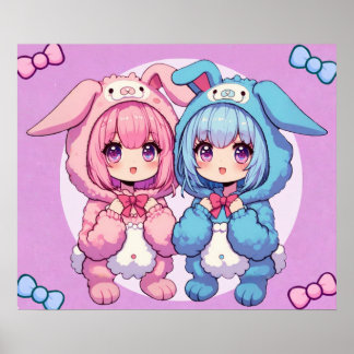 Poster Bunny Twins