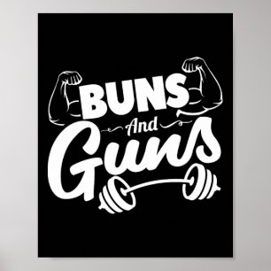 Poster Buns Et Armes De Fitness Drôle