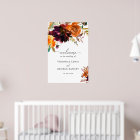 Burange Floral Rustic Fall Mariage de bienvenue