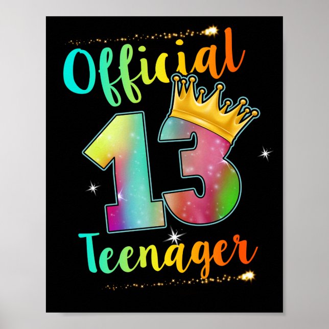 Poster Bureau Adolescent 13 ans de la Couronne 13e annive (Devant)