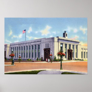 Poster Bureau de poste Allentown Pennsylvanie