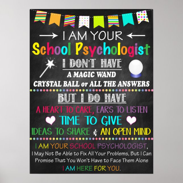 Poster Bureau de psychologue scolaire Décor (Devant)