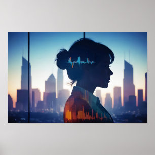 Poster Bureau des finances des entreprises à double expos