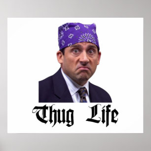 Poster Bureau Michael Prison Mike Scott Thug Life