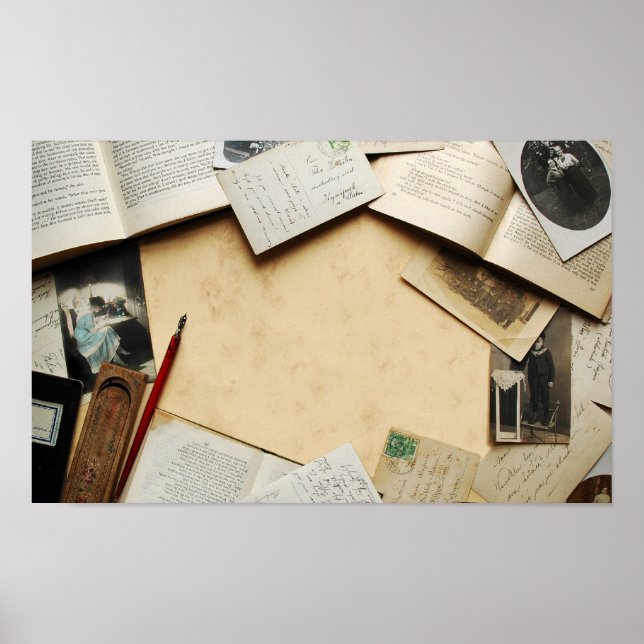 Poster Bureau vintage (Devant)