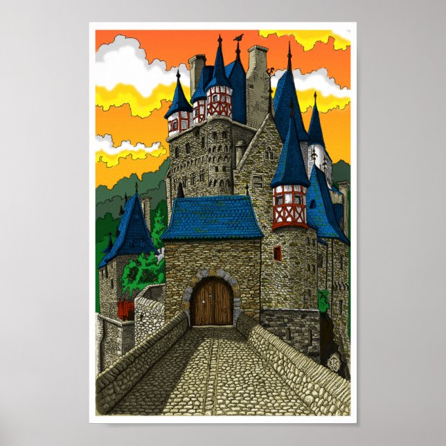 Poster Burg Eltz (Devant)
