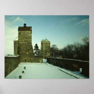 Poster Burg Stolpen, construit c.1100