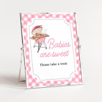Burger rose BBQ Baby shower Les bébés sont sucrés