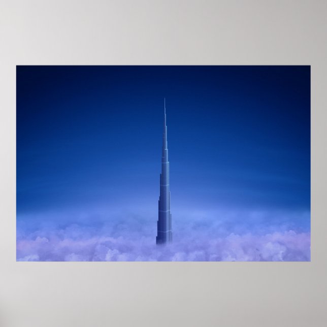 Poster Burj Khalifa (Devant)