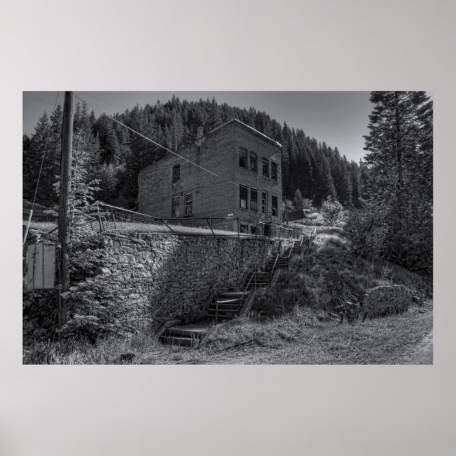 POSTER BURKE IDAHO - VILLE MINEUSE (Devant)